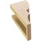 Ekena Millwork 4"W x 4"D x 8"H Wide Ridgewood Rough Cedar Woodgrain TimberThane Corbel, Primed Tan CORUR04X04X08RIDRCPR - alternate 6
